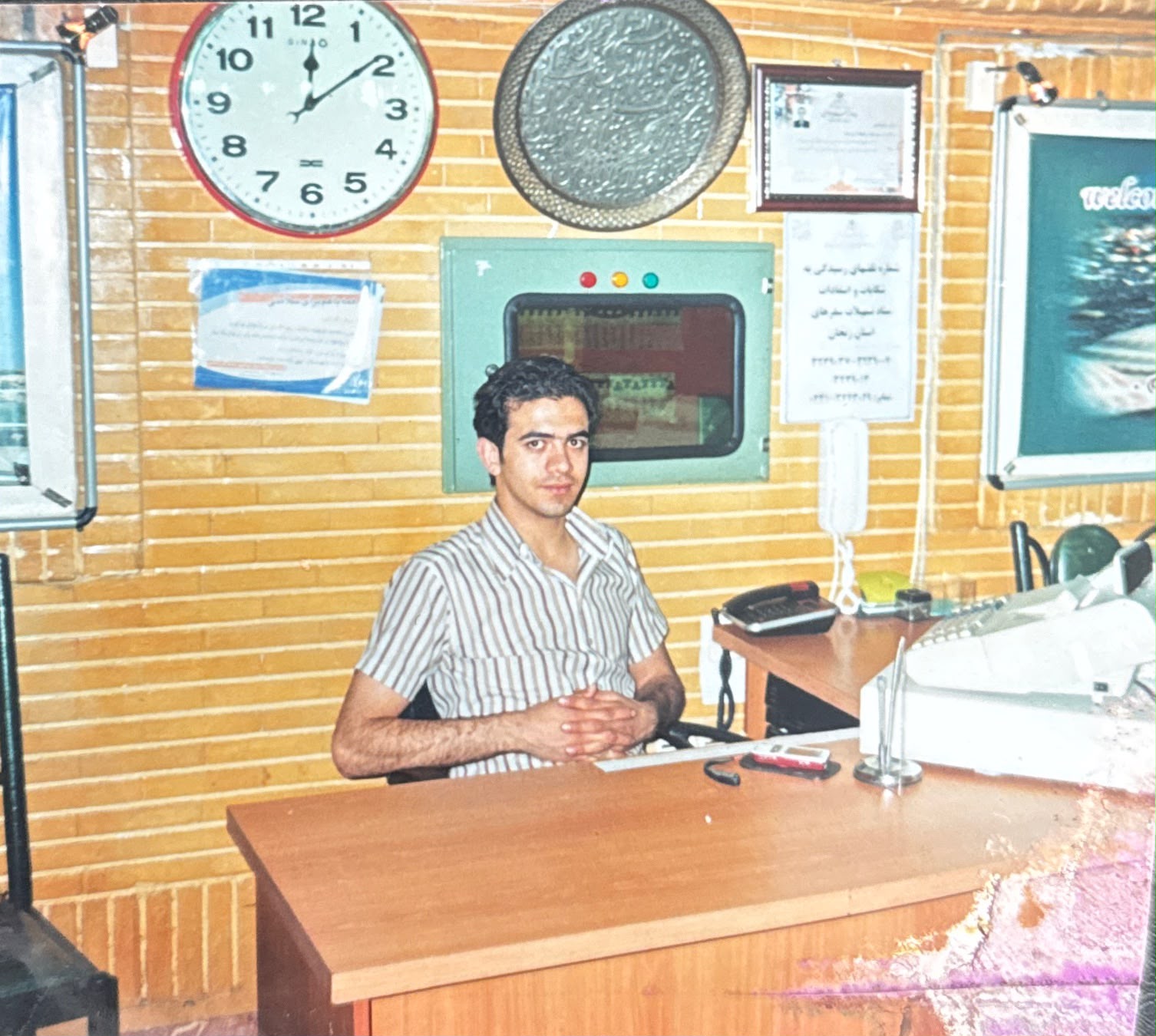 Bardia Ansari im Familienrestaurant in Abhar im Jahr 2005